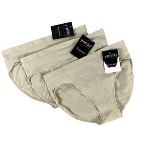 Set of 3 Yenita Seamless Cream Underware Panties size Large/Extra Large Stretch